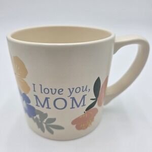 Dayspring "I Love You Mom" Inspirational Mug 14oz Proverbs 22:6 Pastel Flowers